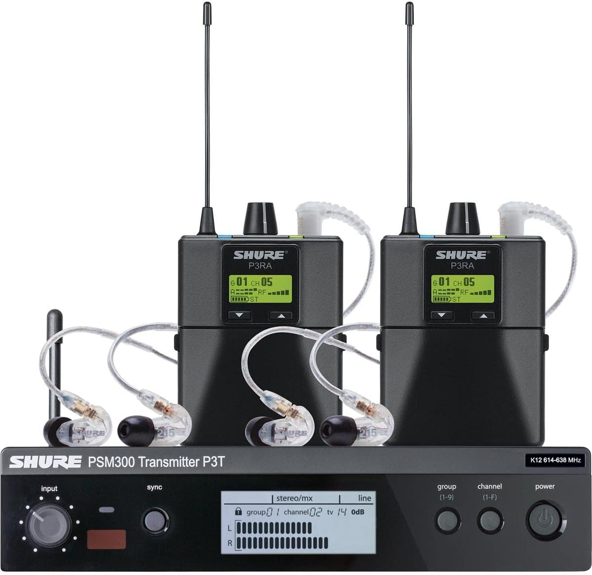 Shure PSM 300 Twin Pack Wireless In-Ear Monitor