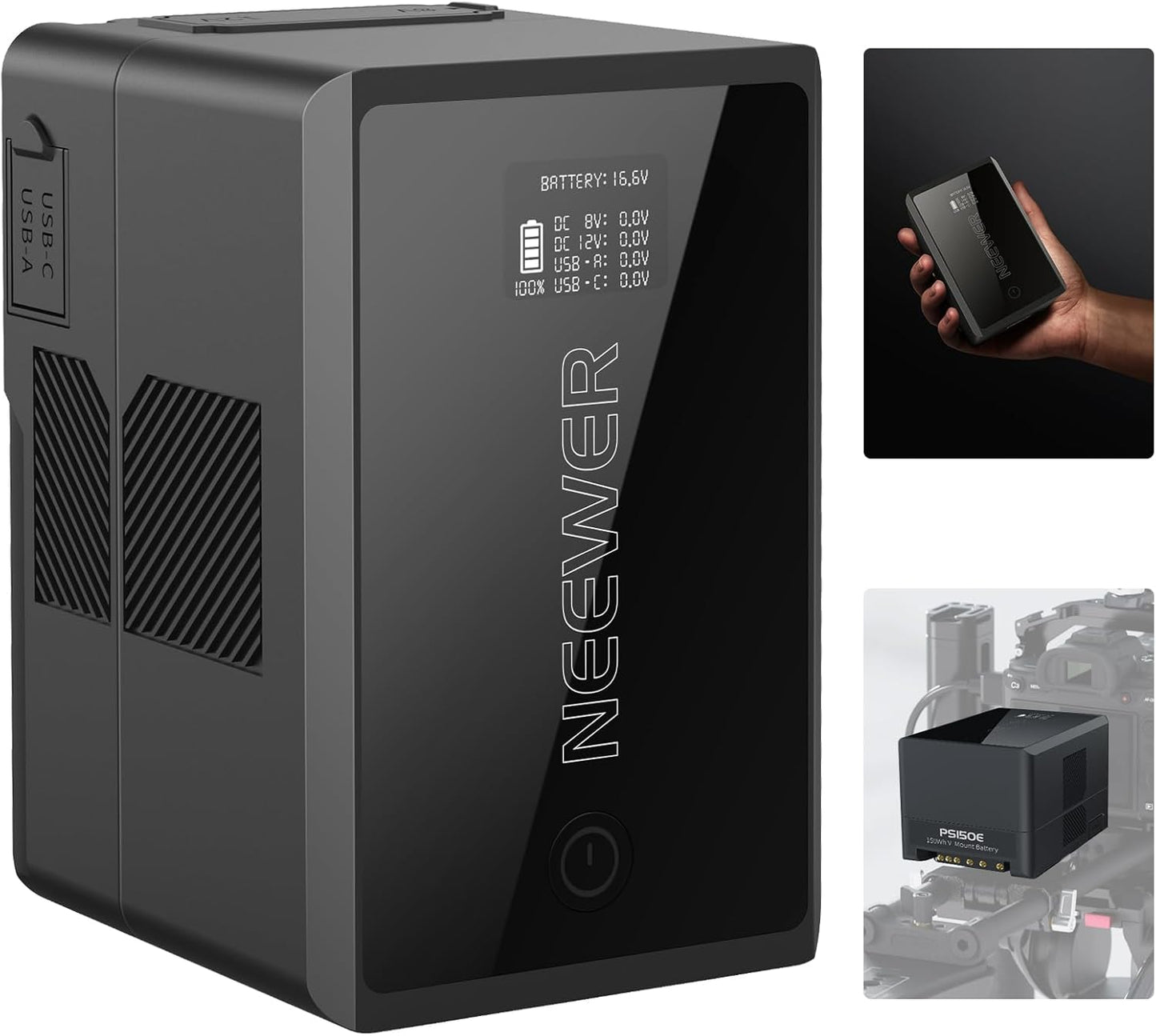 Neewer 10103413 150Wh V Mount Battery USB-C PD