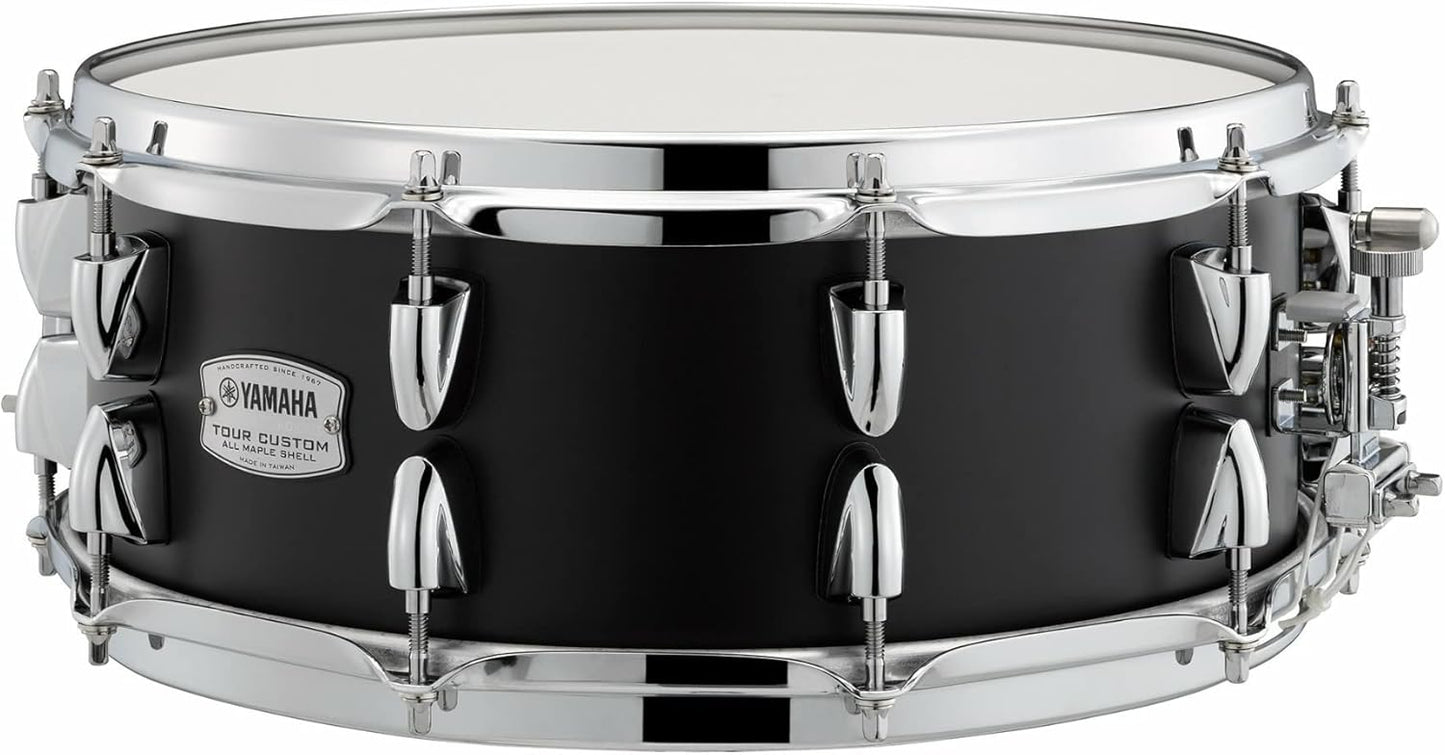 Yamaha TMS-1455LCS Tour Custom 14" Snare Drum Licorice Satin