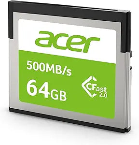 Acer CF100 64GB Cfast 2.0 Memory Card Camera