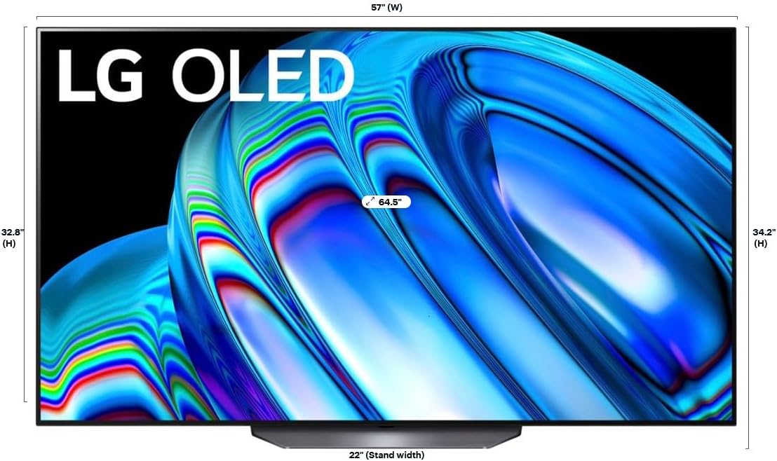 LG OLED65B2PUA 65-Inch 4K Smart OLED TV (Renewed)