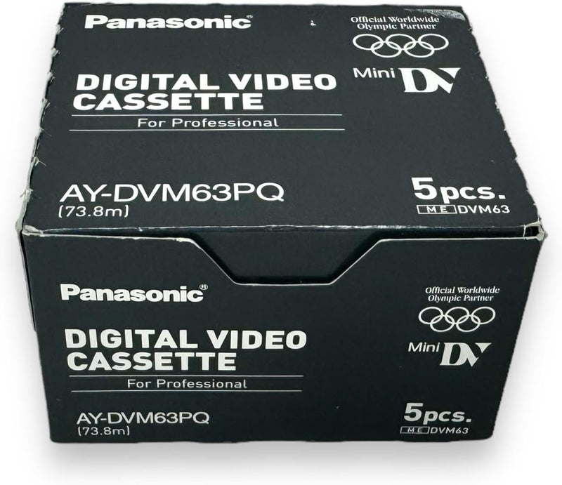Panasonic 991264 AY-DVM63PQ Mini DV Cassette 5-Pack Pro — main product image