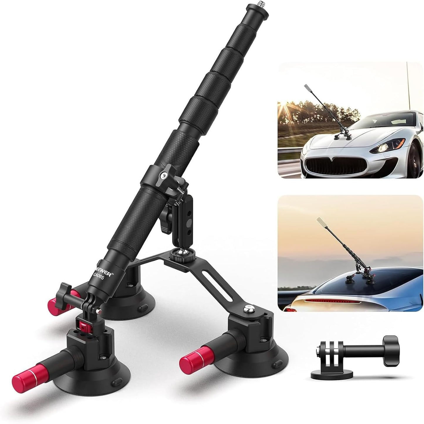 Neewer CA065 Triple Suction Cup Car Mount Kit