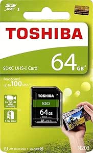 Toshiba N203 64GB SDXC UHS-I Card 100MB/s