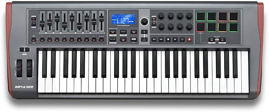Novation AMS-IMPULSE-49 Impulse 49-Key MIDI Controller Keyboard