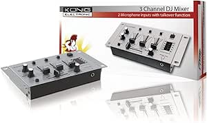 K&M KN-DJMIXER10 3-Channel DJ Mixer