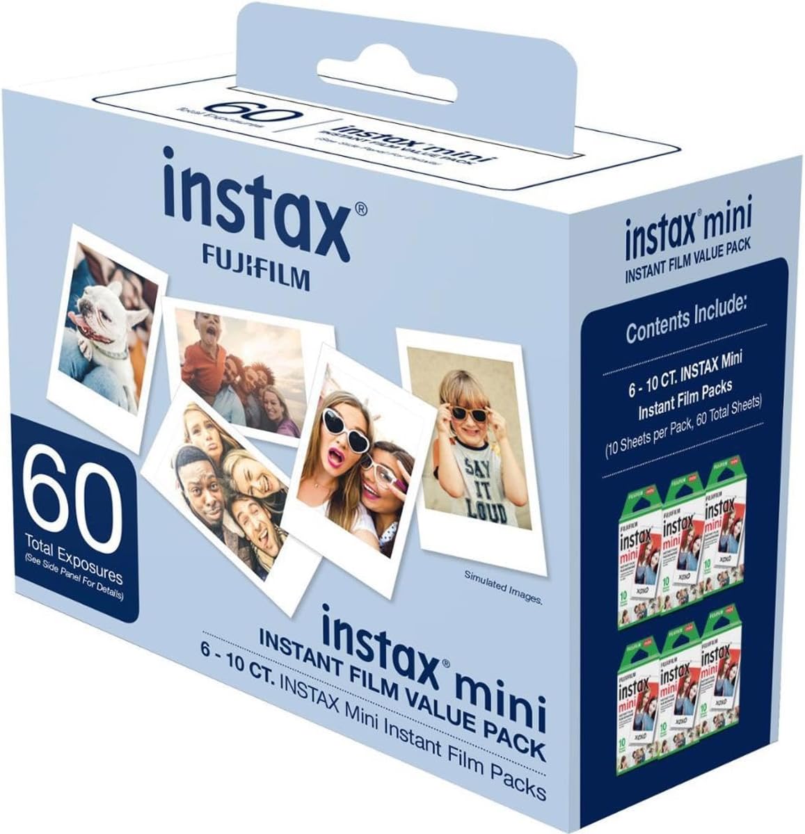 Fujifilm INSTAX MINI FILM Value Pack 60 Photos