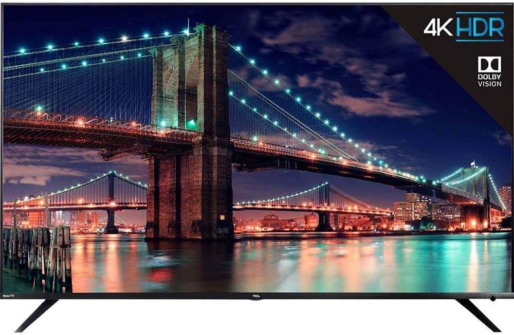 TCL 75R615B 75-Inch 6 Series 4K UHD Roku TV (Recertified)