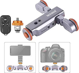 Neewer 10096698 3-Wheel Wireless Camera Auto Dolly