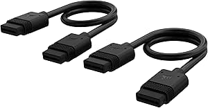Corsair CL-9011120-WW iCUE LINK Cables - 2X 200mm Straight - Black — main product image