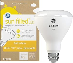GE Sunfilled LED BR30 Floodlight 65W Soft White — main product image