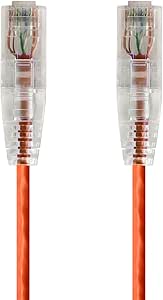 Monoprice 114803 SlimRun Cat6 Ethernet Cable - 2ft Orange — main product image