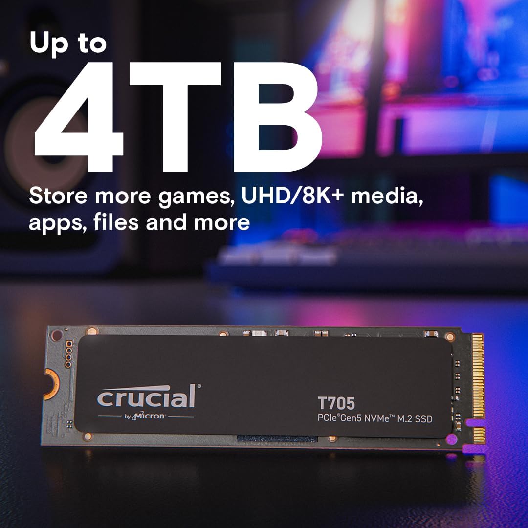 Crucial CT2000T705SSD3 2TB PCIe Gen5 NVMe SSD Adobe CC