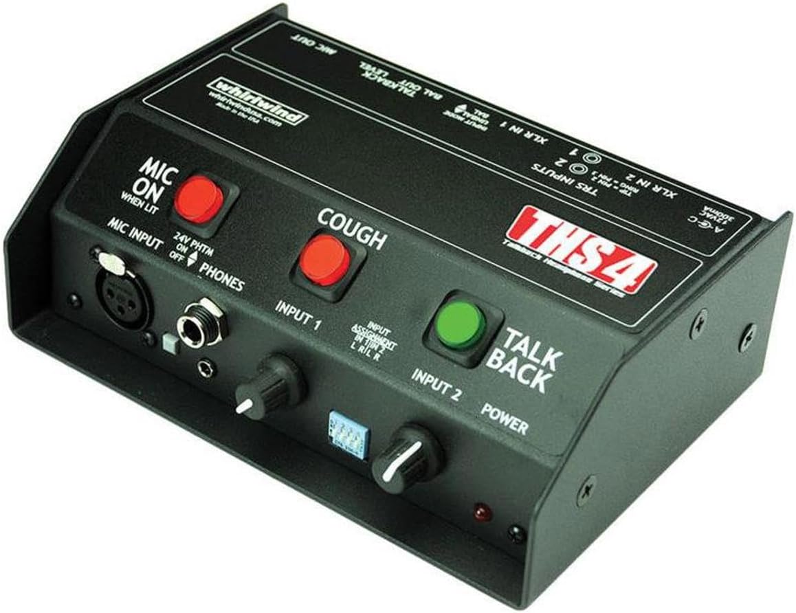 Whirlwind THS 4 Talkback Headphone Sports Announcer Console