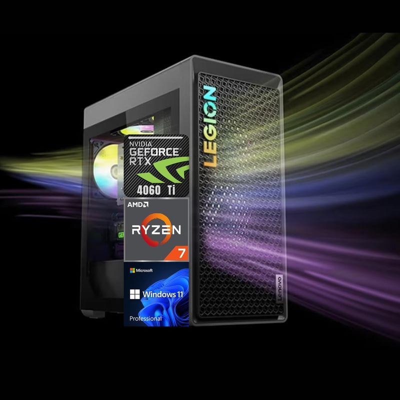 Lenovo Legion T5 26ARA8 Ryzen 7 RTX 4060 Ti Gaming PC — main product image