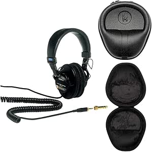 Sony MDR7506 Professional Headphones with Knox Case Bundle
