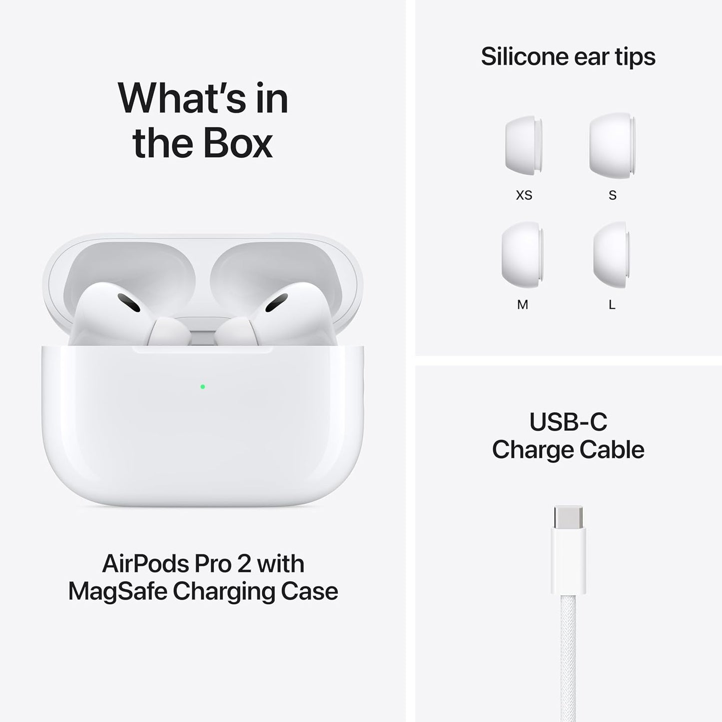 Apple MTJV3LL/A AirPods Pro 2 USB-C Wireless Earbuds