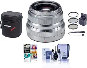 Fujifilm 35mm f/2 WR Lens: Silver, Wide-Angle, Weather-Resistant