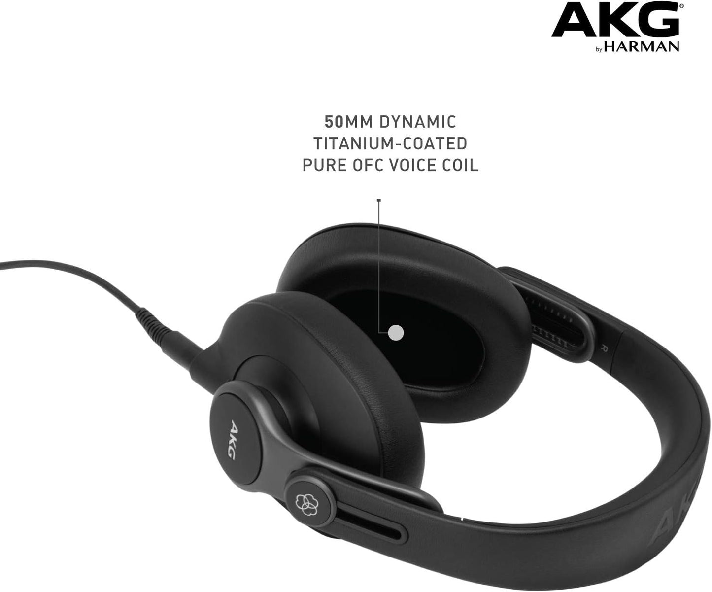 AKG K361 Pro Audio Studio Headphones - Closed-Back Design