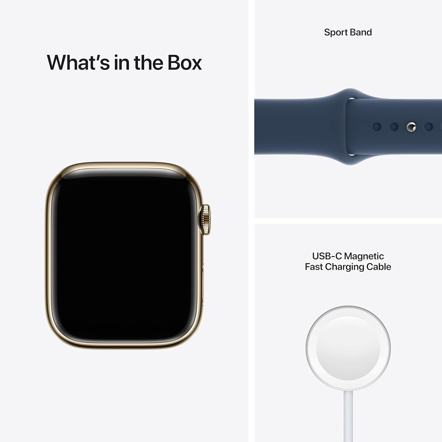 Apple Watch Series 7 45mm Gold Stainless Steel Cellular