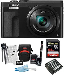 Panasonic DC-ZS70K LUMIX 4K Digital Camera Bundle