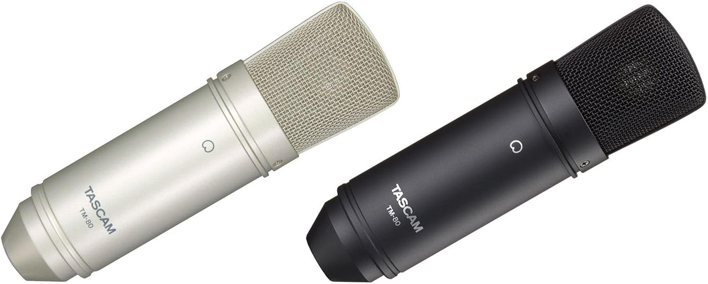 Tascam TM-80 Studio Condenser Microphone Silver