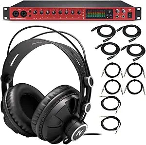 Focusrite Clarett+ 8Pre USB Audio Interface Recording Bundle