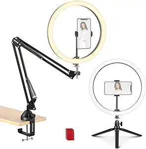 Neewer 10101158 12" LED Ring Light Kit Scissor Stand