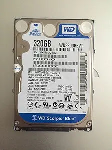 Western Digital WD3200BEVT 320GB Scorpio Blue HDD