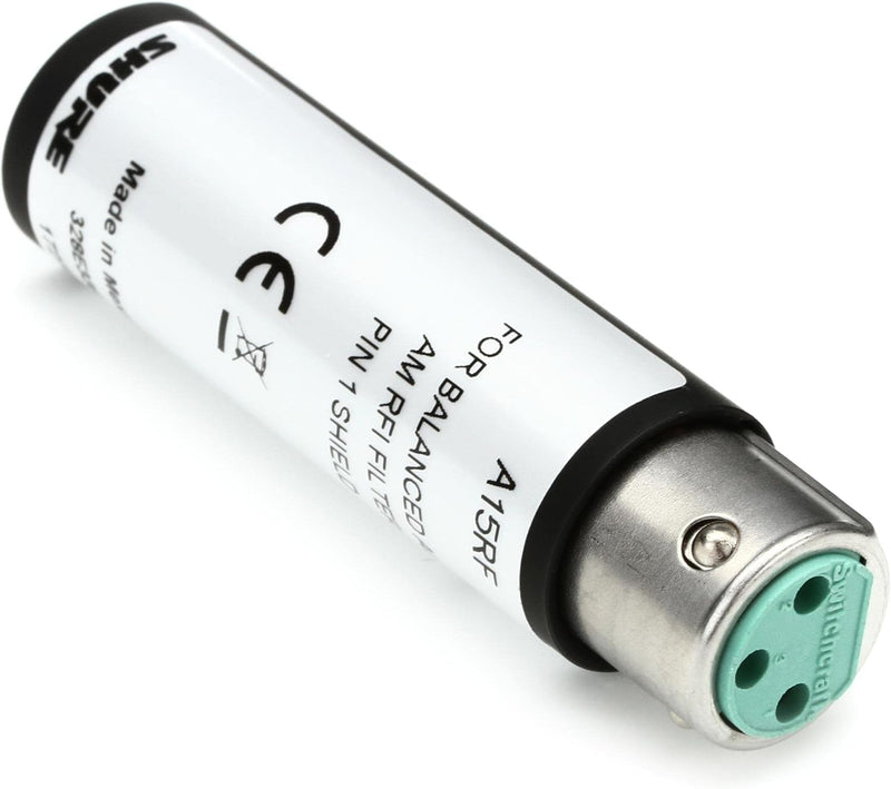 Shure A15RF XLR RF Interference Filter with Phantom Power Pass-Through — main product image