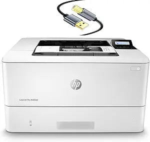 HP M404dn Laserjet Pro Monochrome Printer with Cable