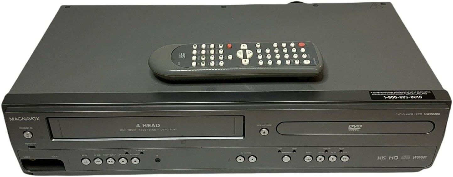 Magnavox MWD2206 Renewed DVD/VCR Combo Player