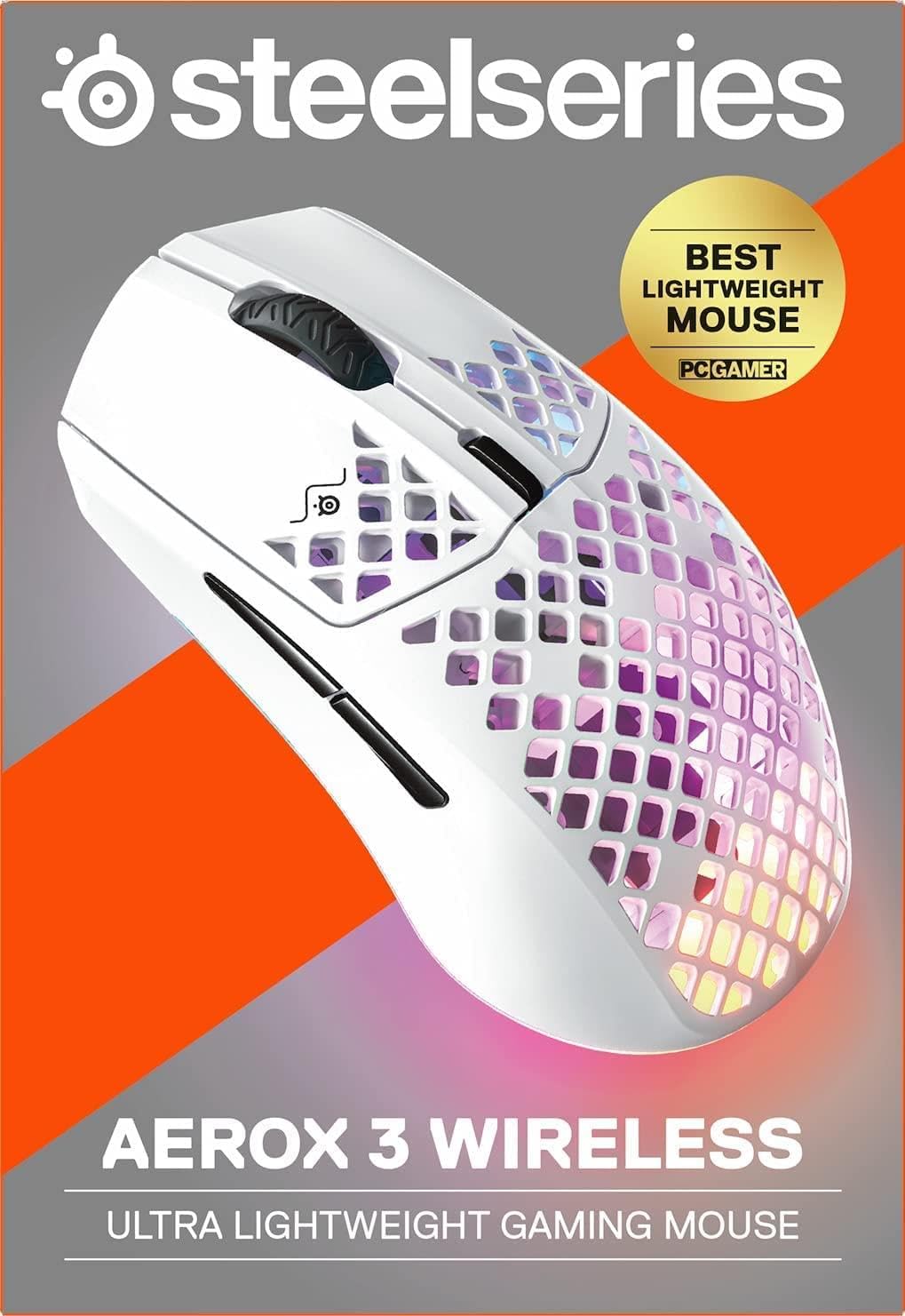 SteelSeries Aerox 3 62608 Wireless Gaming Mouse - Snow