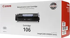 Canon 0264B001AA 106 Original Black Toner Cartridge