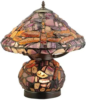 Misc Dragonfly Table Lamp 18.5" Purple Tiffany Style