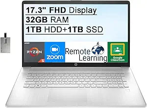 HP 17-inch FHD Touchscreen Laptop Ryzen 5 — main product image