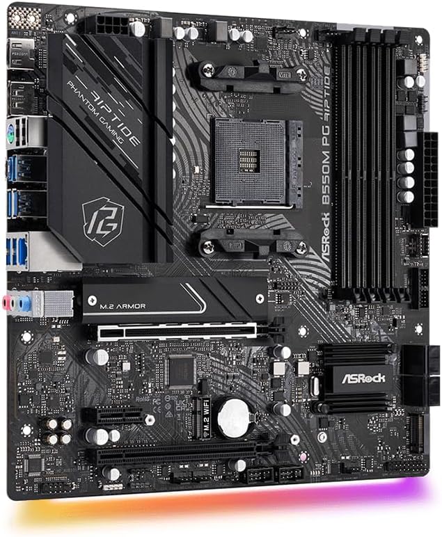 ASRock 90-MXBI90-A0UAYZ B550M Phantom Gaming Riptide Motherboard