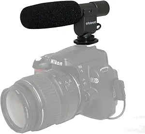 Polaroid PLMICPRO-21 Pro Video Condenser Shotgun Microphone