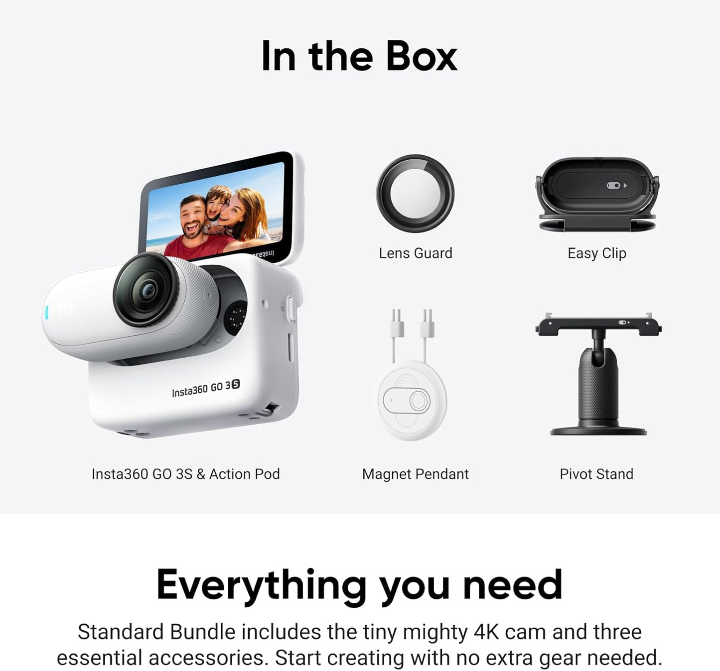 Insta360 CINSAATA GO 3S 128GB 4K Portable Camera