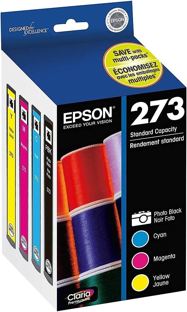 Epson T273520-S Claria Ink Photo Black & Color Combo Pack