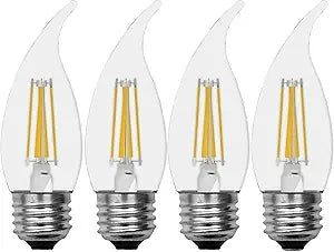 GE 45660 Relax LED 40W Soft White Decorative Light Bulbs (4-Pack)