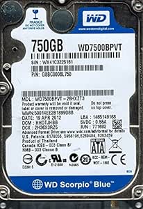 Western Digital wd7500bpvt 750GB 2.5" HDD