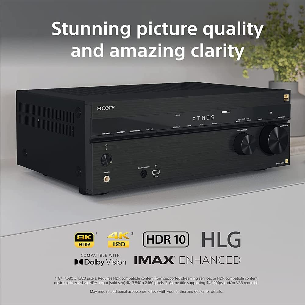 Sony E1SNSTRAN1000 STR-AN1000 7.2 Channel 8K A/V Receiver Bundle