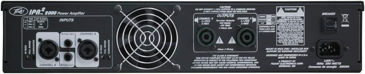 Peavey IPR2 2000 Lightweight 2-Channel Power Amplifier