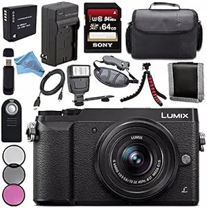 Panasonic PANGX85BKB3 Lumix DMC-GX85 12-32mm Lens Bundle