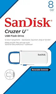 SanDisk SDCZ59-008G-B35WB 8GB Cruzer U USB 2.0 Drive Blue