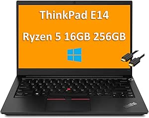 Lenovo ThinkPad E14 Gen2 Ryzen 5 Laptop - 16GB, 256GB SSD, FHD