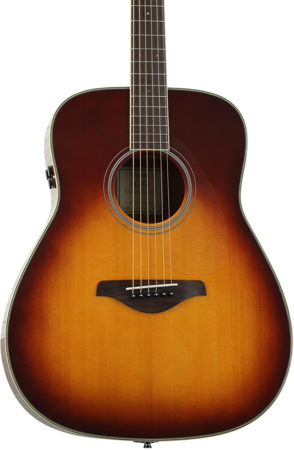 Yamaha FG-TA Transacoustic Guitar - Brown Sunburst, Chorus/Reverb