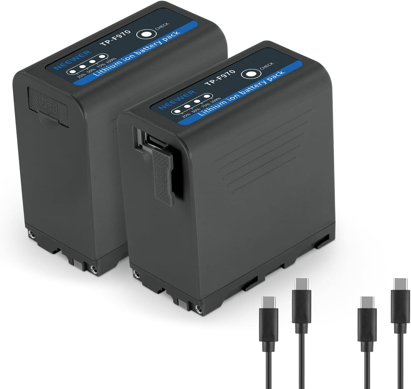 Neewer 10104059 NP-F970 Batteries - 7800mAh 2-Pack