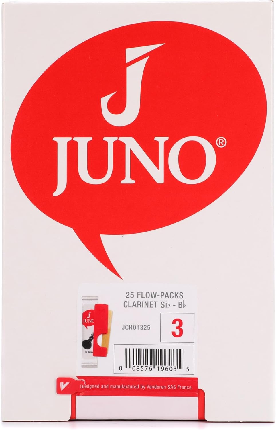 Roland Juno Vandoren Bb Clarinet Reeds - Strength 3, Box of 25